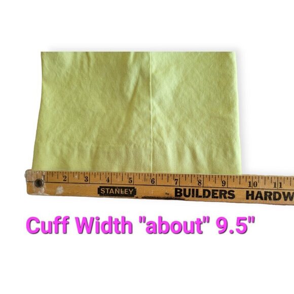 Linen Lightweight Lemon Lime Summer Trousers Anthropologie size 0 EUC - Picture 16 of 16